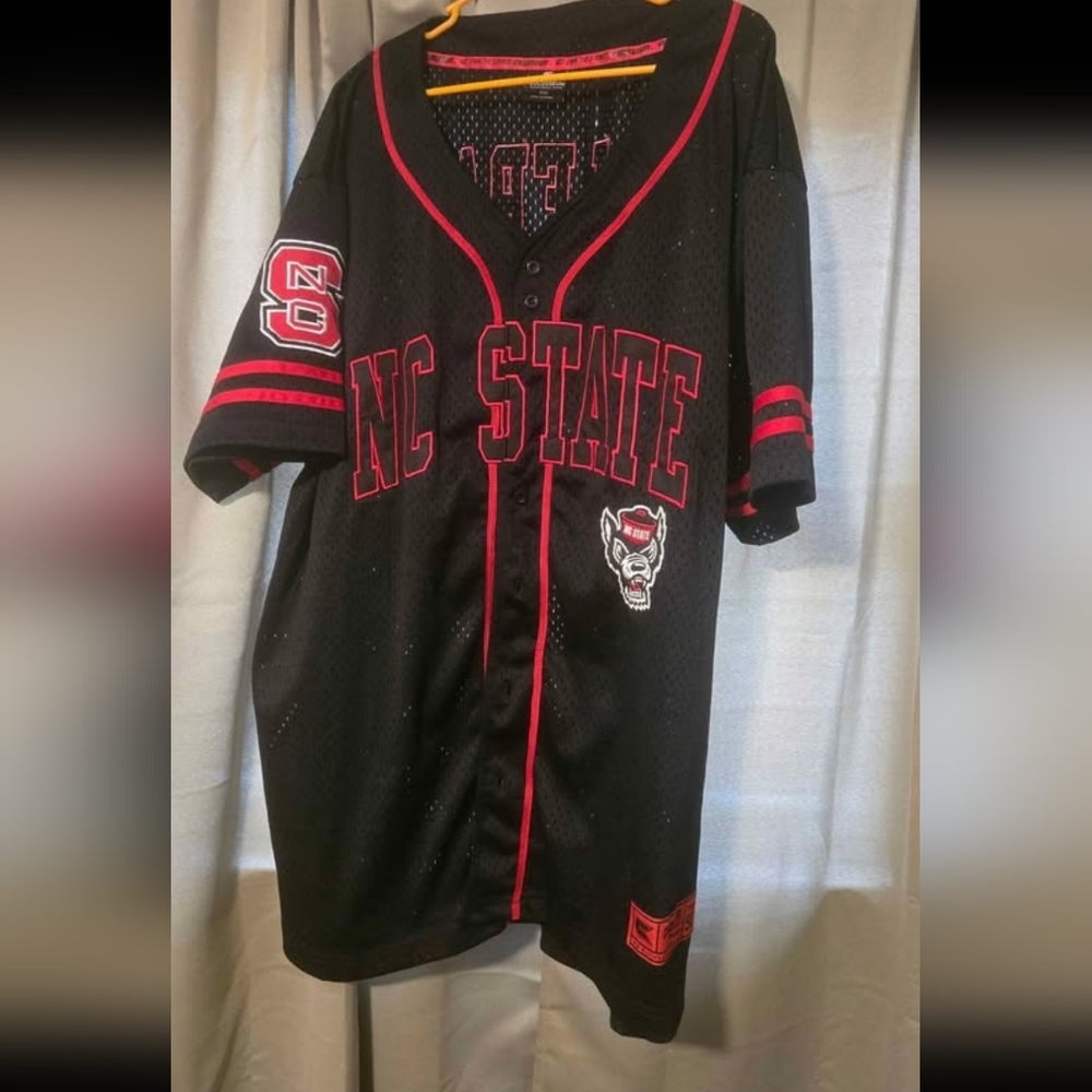 NC State Black & Red Baseball Jersey Size 3x